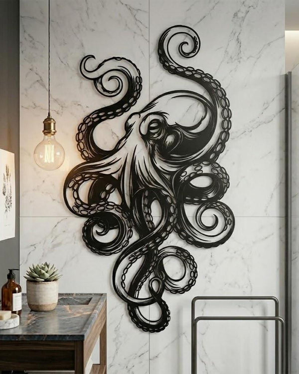Octopus Metal Wall Art