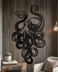 Octopus Metal Wall Art