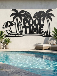 Large Pool Time Sign