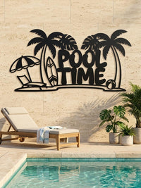 Large Pool Time Sign