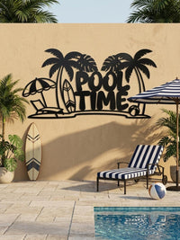 Large Pool Time Sign