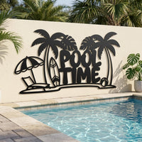 Large Pool Time Sign
