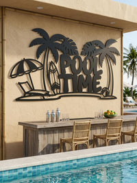 Large Pool Time Sign