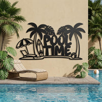 Large Pool Time Sign