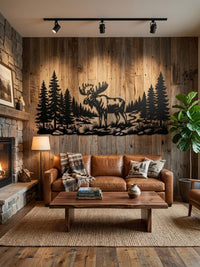 Moose Metal Wall Art