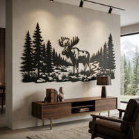 Moose Metal Wall Art