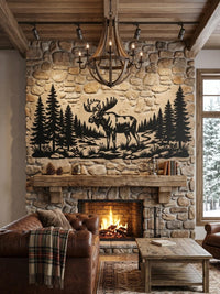 Moose Metal Wall Art