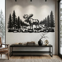 Moose Metal Wall Art