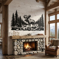 Moose Metal Wall Art