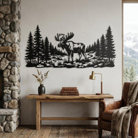 Moose Metal Wall Art