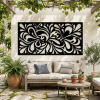 Swirl Abstract Metal Wall Art