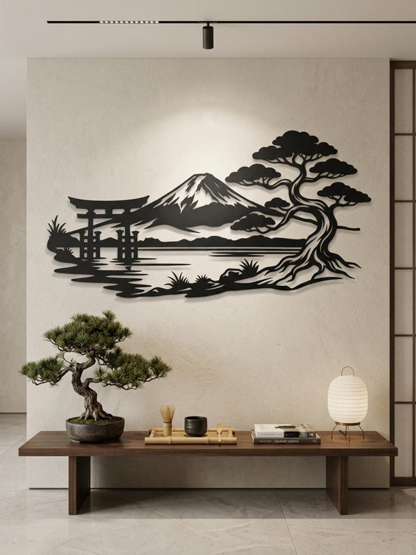 Mount Fuji Metal Wall Decor
