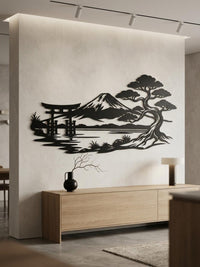 Mount Fuji Metal Wall Decor