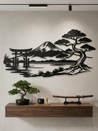 Mount Fuji Metal Wall Decor