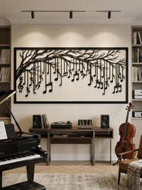 Musical Tree Metal Wall Decor