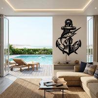 Marlin Anchor Metal Wall Decor