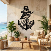 Marlin Anchor Metal Wall Decor