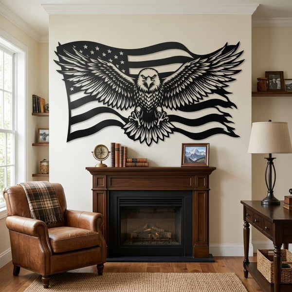 American Eagle Metal Wall Art