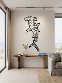 Hammerhead Shark Metal Wall Art
