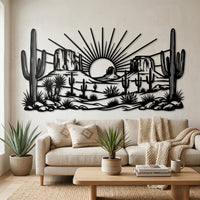 Desert Sunset Metal Wall Art