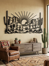 Desert Sunset Metal Wall Art