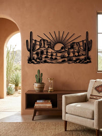 Desert Sunset Metal Wall Art