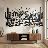 Desert Sunset Metal Wall Art
