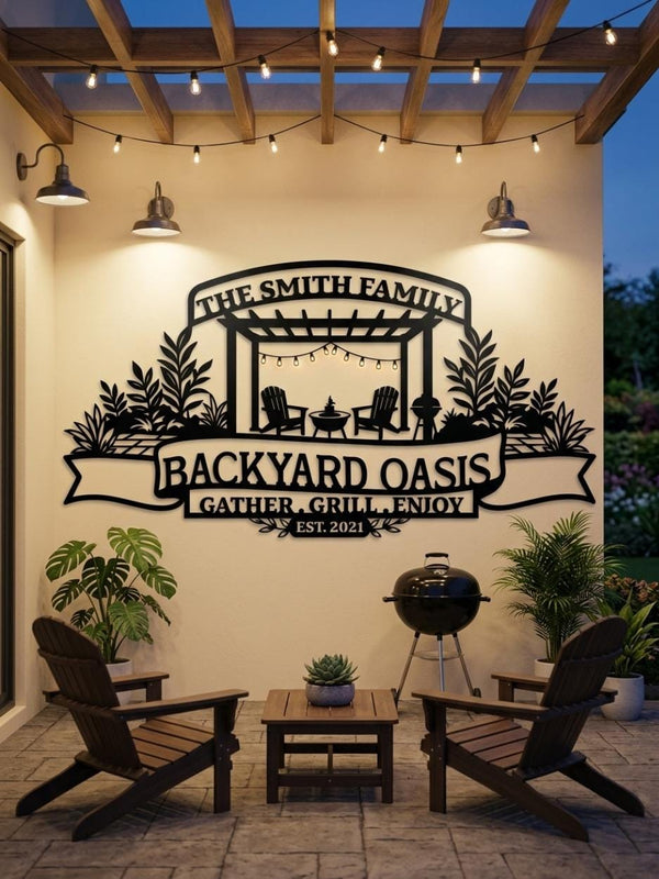 Personalized Backyard Sign