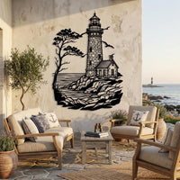 Lighthouse Metal Wall Art