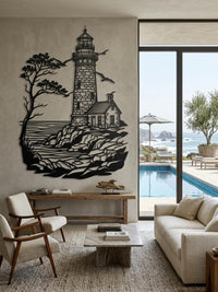 Lighthouse Metal Wall Art