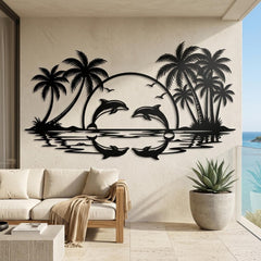 Tropical Dolphin Wall Art
