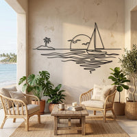Sailboat Metal Wall Decor