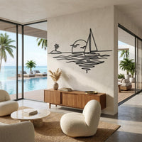 Sailboat Metal Wall Decor