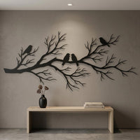 Bird Branch Metal Wall Decor
