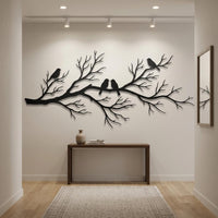 Bird Branch Metal Wall Decor
