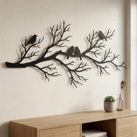 Bird Branch Metal Wall Decor