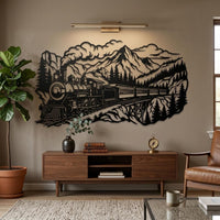 Steam Train Metal Wall Decor