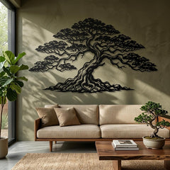 Bonsai Tree Metal Wall Art