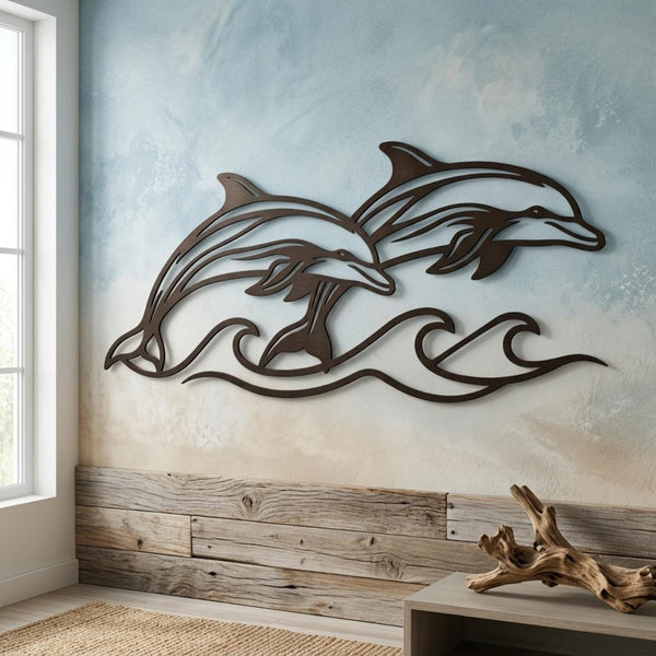 Dolphin Metal Wall Decor