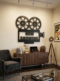 Now Showing Metal Sign