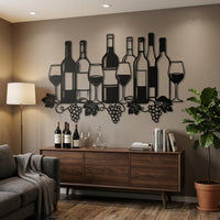 Wine Celler Metal Wall Decor