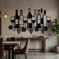 Wine Celler Metal Wall Decor