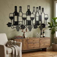 Wine Celler Metal Wall Decor