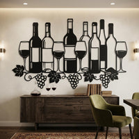 Wine Celler Metal Wall Decor