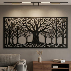 Large Tree Metal Wall Decor