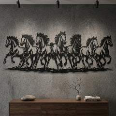 Galloping Horses Metal Wall Decor