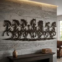 Galloping Horses Metal Wall Decor