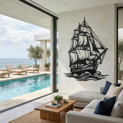 Sailboat Metal Wall Decor