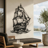 Sailboat Metal Wall Decor