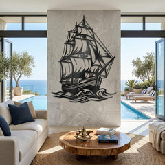 Sailboat Metal Wall Decor